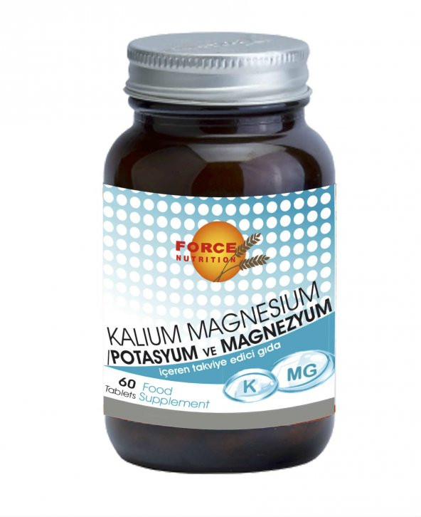 Force Nutrition Potasyum Magnesyum 60 Tablet ürün görseli