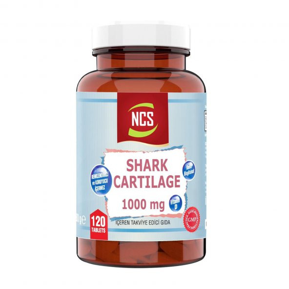 Ncs Shark Cartilage Demir Vitamin D3 1000 mg 120 tablet