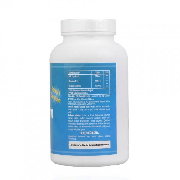 Ncs Coenzyme Q10 Alpha Lipoic Acid Lcarnitine 180 Tablet 3 kutu - 2
