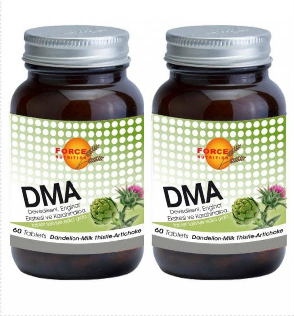 Force Nutrition DMA Deve Dikeni Enginar Ekstresi Karahindiba 60 Tablet 2 Kutu ürün görseli