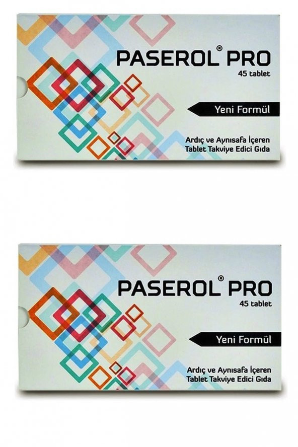 Paserol Pro 45 Tablet Yeni Formül Daha Güçlü 2 Adet