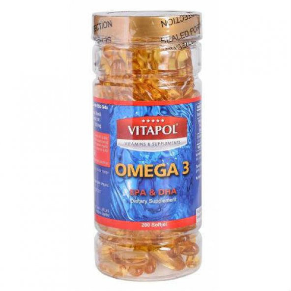 Vitapol Omega 3 Balık Yağı 200 softgel