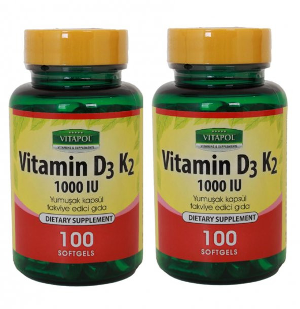 Vitapol Vitamin D3 K2 100 Softgel 2 Adet ürün görseli