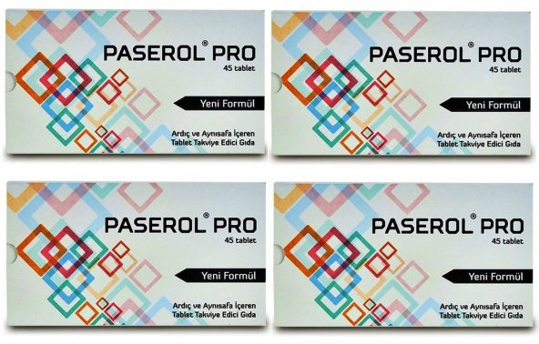 Paserol Pro 45 Tablet Yeni Formül Daha Güçlü 4 Adet