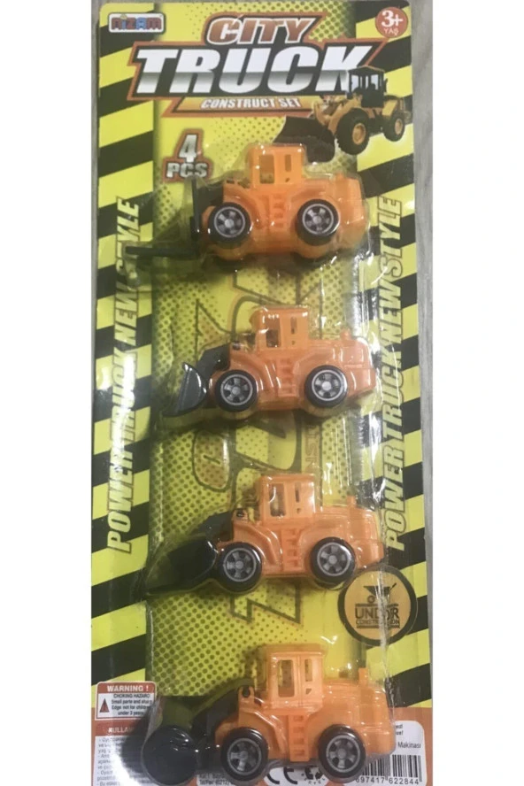 Nizam Oyuncak Mini İş Makinası 4 Lü İş Makinası
