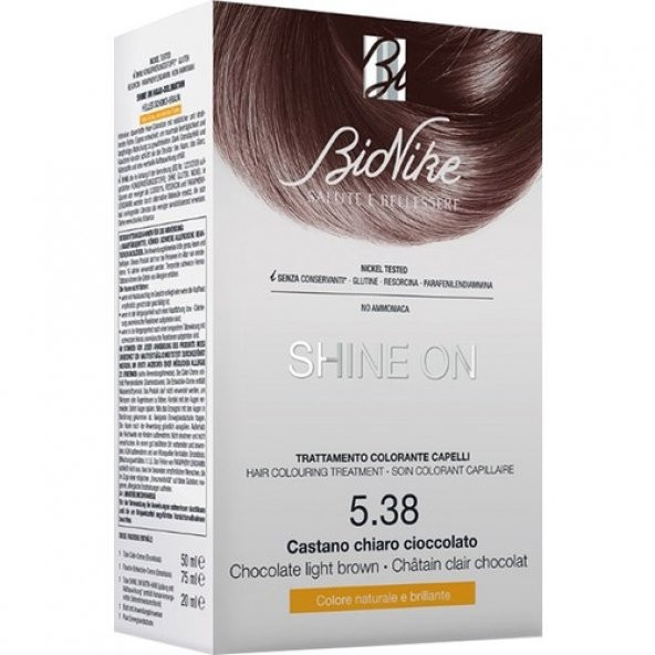 Bionike Shine On Saç Boyama Kiti Çikolata Kahve No: 5.38