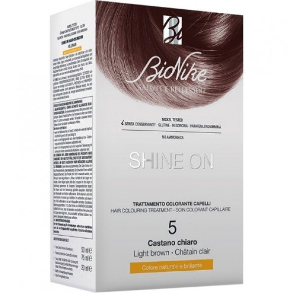 Bionike Shine On Saç Boyama Kiti Açık Kahverengi No:5