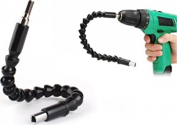 Esnek Bükülebilir El Matkap Ucu Şaft 12V El Matkapları Oynar Vidalama Bits Uzatma Aparatı 30 - 2