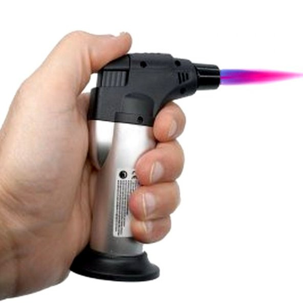 Pürmüz Turbo Meşale 1300C Jet Alevli Doldurulabilir + Bütan Gaz Hediyeli Meşalesi Torch Çakmak - 2