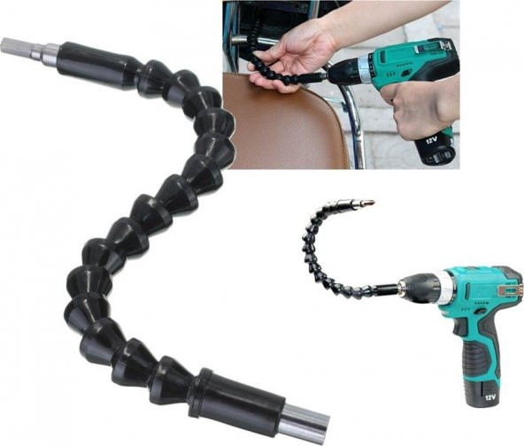 Esnek Bükülebilir El Matkap Ucu Şaft 12V El Matkapları Oynar Vidalama Bits Uzatma Aparatı 30 - 3