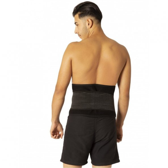 Termal Sauna Kemer Bel Korsesi Neopran Zayıflama Kemeri Terleme Kemeri SİYAH RENK - 4