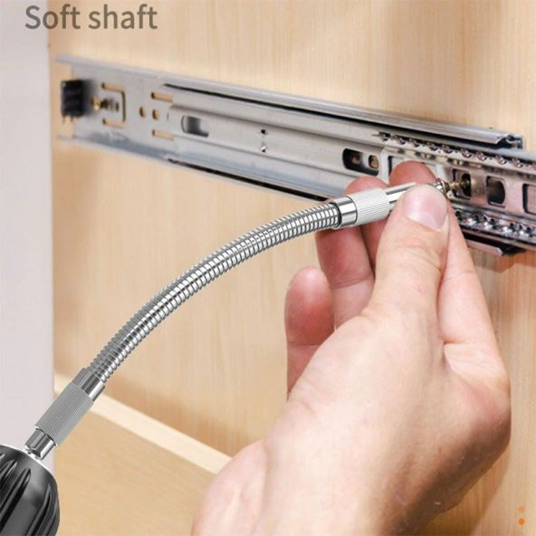 Metal Akrobat Spiral Tornavida Vidalama Aleti Vida Somon Sıkma Tamir Seti Çift Akülü Matkap Ucu 20CM - 3