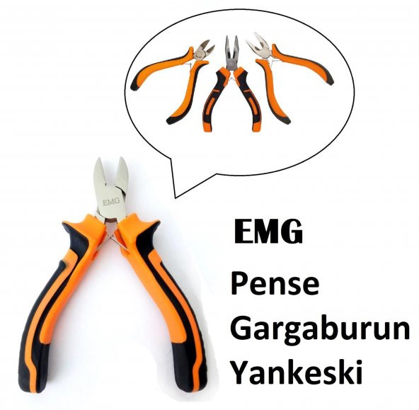 5 Li Set Mini Pense Seti Yan Keski Kargaburun Düz Ve Yıldız Tornavida Elektrikci Hobi Seti - 2