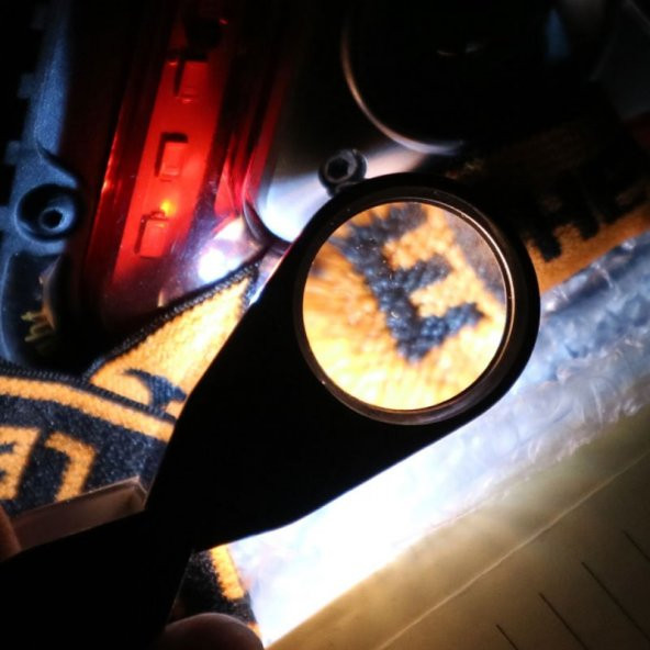 30x Büyütme Lup Mercek Metal Led Işıklı Lup Büyüteç Mücevher, Kuyumcu, Saat Telefon Tamir Büyüteci - 7