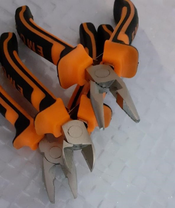 3 Lü Mini Pense Seti Yan Keski Kargaburun Elektrikci Seti Hobi Profesional Kullanım - 6