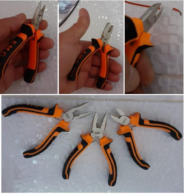 5 Li Set Mini Pense Seti Yan Keski Kargaburun Düz Ve Yıldız Tornavida Elektrikci Hobi Seti - 5