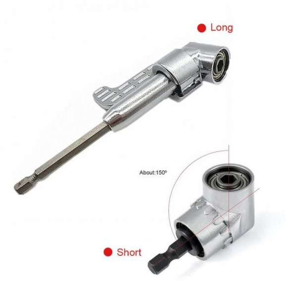 Köşe ve Zor Alan İçin Pratik Matkap ve Vidalama Adaptörü Aparatı Köşe Vidalama Aparatı - 8