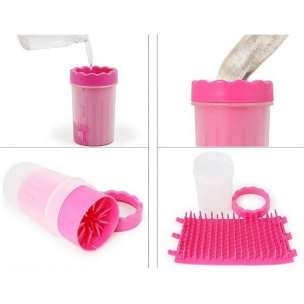 Köpek Pati Yıkama Aparatı KÜÇÜK Irk Köpekler İçin Temizlik Aleti Soft Gentle Pratik Kolay Temizlik - 5