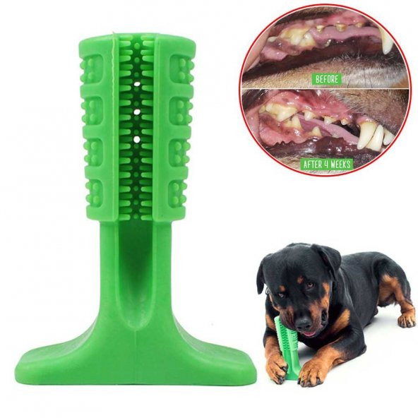 Köpek Diş Fırçası Isırma Aparatı Diş Kaşıma Oyuncağı Köpek Diş Aparatı BÜYÜK BOY - 6