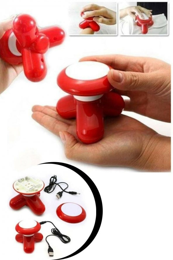 Mimo Mini Titreşimli Masaj Aleti Usb Kablo Hediyeli Vucut Masaj Aleti Boyun Masaj Aleti Masaj Cihazı - 2