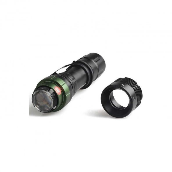 Menzili Uzun Şarjlı Zoomlu Süper Güçlü El Feneri Işıldak Wt037 Cree Acil Durum Feneri Deprem Feneri - 6