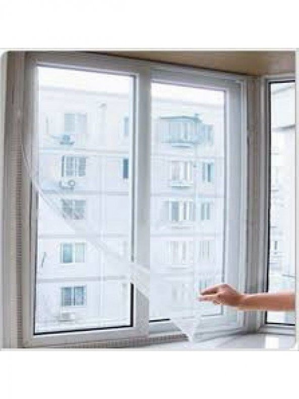 Pencere Sinekliği Tül Sineklik Cam Kapı Sinek Koruyucu Yapışkanlı BÜYÜK BOY 150X130 CM - 3