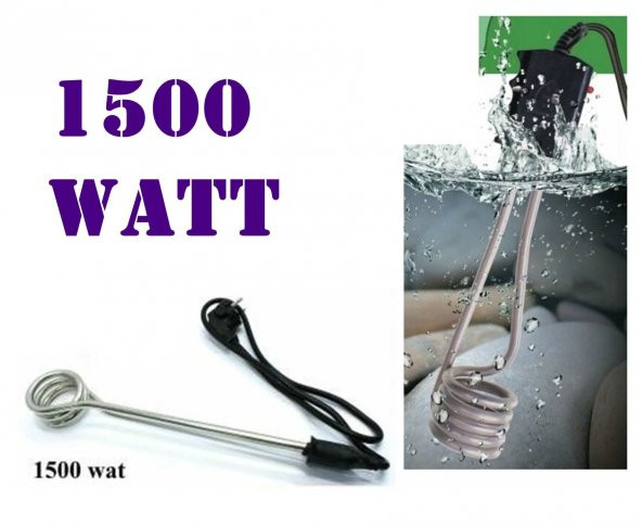 Kazan Tipi Su Isıtıcı Pratik Ve Kolay Daldırma Su Isıtıcı Kova Isıtıcı 1500 Watt Ani Su Isıtma - 4