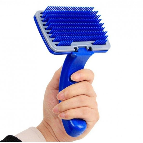 Kedi Köpek Tarağı Bakım Fırçası Seti Tüy Toplama Alıcı Toparlayıcı Tarak Evcil Hayvan Tarağı -k1mavi - 5