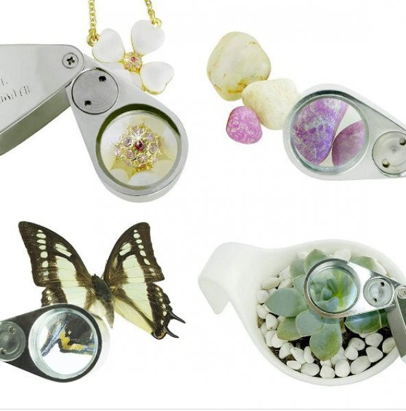 30x Büyütme Lup Mercek Metal Led Işıklı Lup Büyüteç Mücevher, Kuyumcu, Saat Telefon Tamir Büyüteci - 8