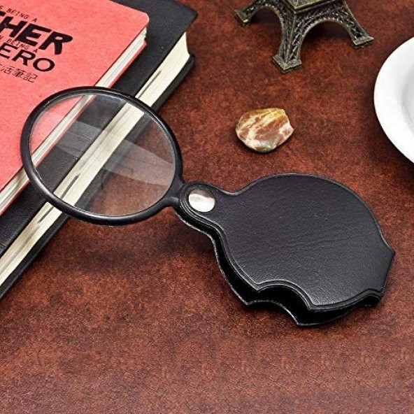 10x Büyütme Mercek Çok Amaçlı, El Tipi, Katlana Bilir Büyüteç  ( 60mm 10x) Cep Büyüteci - 2