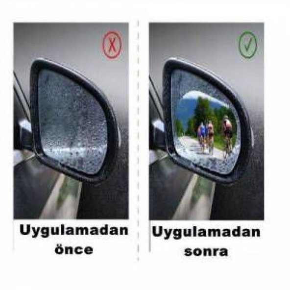 Araç oto Araba Dikiz Aynası Yağmur Kaydırıcı film Kolay Görüş Buğu Önleyici Su itici Kış engelleyici - 7