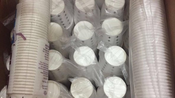 500 ADET Karton Bardak ( 1. KALİTE ) 7 Oz Kullan At Karton Bardak Kağıt Bardak Piknik Bardak - 4