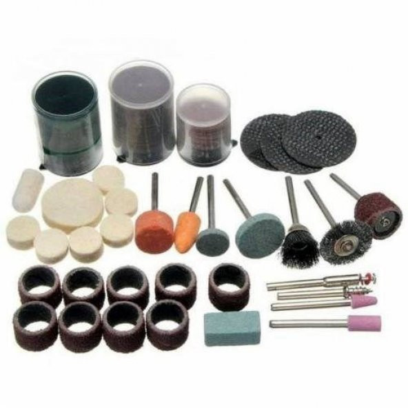 105 Parça Gravür Oyma Dremel Taşlama Zımpara Aksesuar Uc Seti Hobi Aletleri - 2