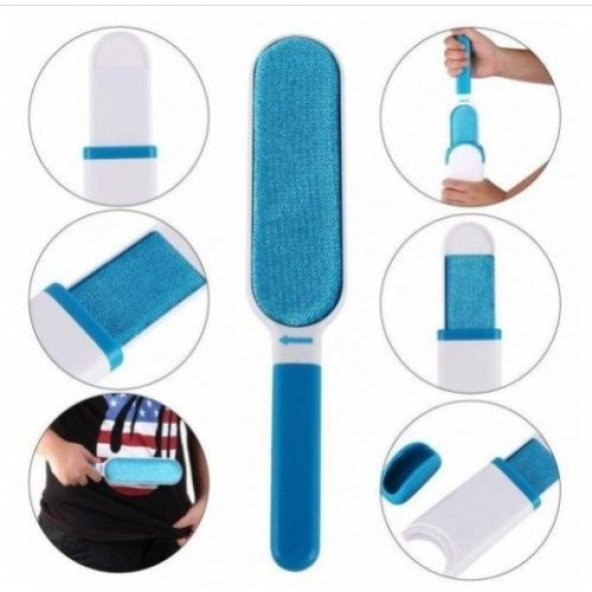 2 Li Set Kıl Tüy Toplayıcı Tarak Kedi Köpek Fırçası Toz Temizleyici Rulo Tüy Alıcı - 2