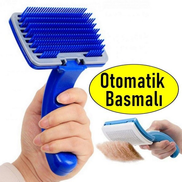 KEDİ KÖPEK TARAĞI BAKIM FIRÇASI SETİ TÜY TOPLAMA ALICI TOPARLAYICI TARAK EVCİL HAYVAN TARAĞI -K1MAVİ