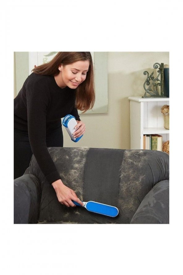 2 Li Set Kıl Tüy Toplayıcı Tarak Kedi Köpek Fırçası Toz Temizleyici Rulo Tüy Alıcı - 5