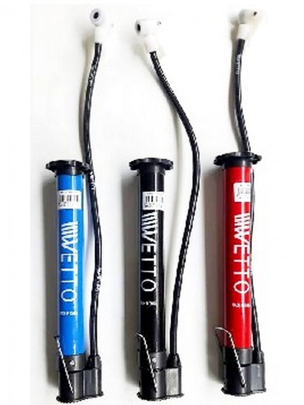 Metal Gövdeli Bisiklet Lastik Teker Şişirme Hava Pompası + 5 Li İğne Dönüştürücü Set - 7