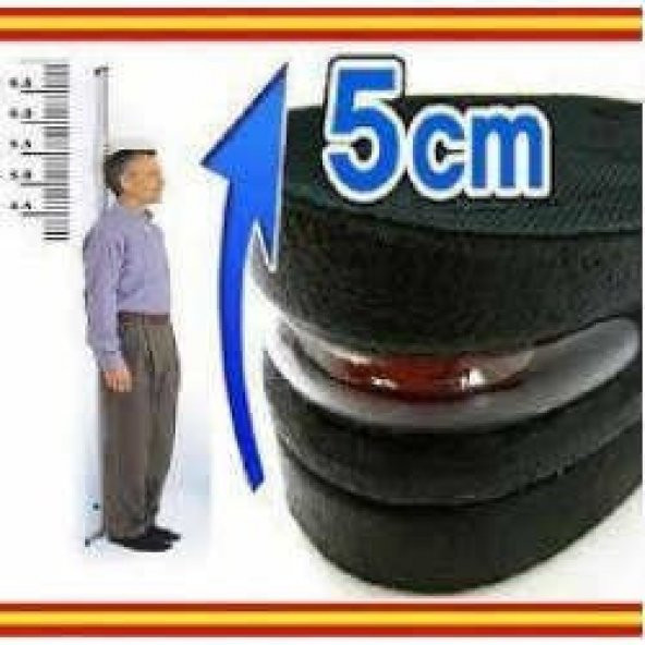 5cm Hava Yastıklı Boy Uzatıcı Tabanlık Uzatan Ayakkabı Uzatma Tabanlığı Gizli Topuk Taban Yükseltici - 3