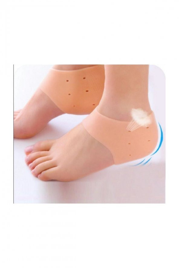 Silikon Plastik Topuk Dikeni Koruyucu Topuk Gömleği 2 Adet Koruyucu Gömlek Tabanlık Silikon Esnek - 2