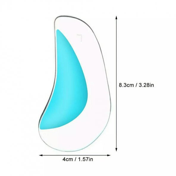 Ark Desteği Jel Düz Tabanlık Silikon Ayak Tabanı Boşluk Doldurucu Ayak Boşluğunu Dolduran Tabanlık  - 3