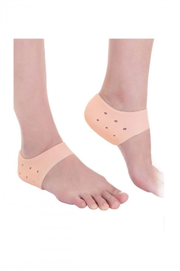 Silikon Plastik Topuk Dikeni Koruyucu Topuk Gömleği 2 Adet Koruyucu Gömlek Tabanlık Silikon Esnek - 4