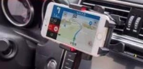 Araç İçi Telefon Tutucu Klima Izgara Üzeri Araç Telefon Tutucu Kıskaçlı Tüm Telefonlara Uyumlu - 7