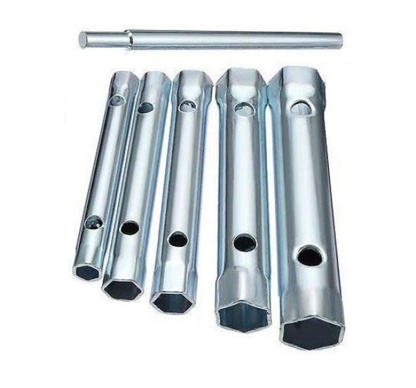 6 Parça Kovan Tipi Lokma Anahtarı 8 - 17 mm Arası Anahtar Set Lokma Seti Kovan Lokma Anahtar - 4