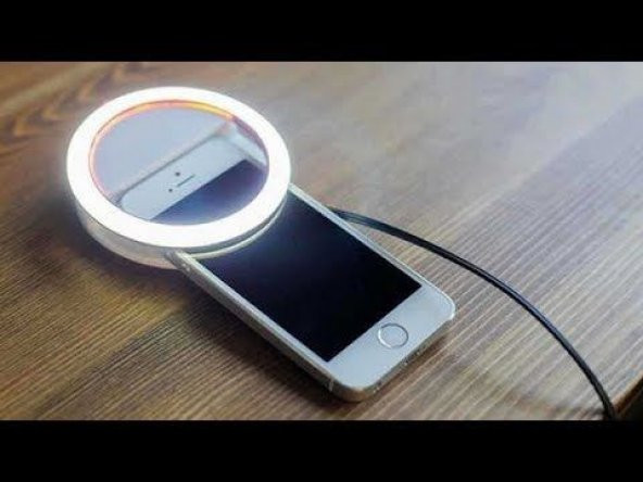 Selfie Işığı 3 Kademeli Led Aydınlatma Telefon Aparatı Güçlü Selfie Led - 3