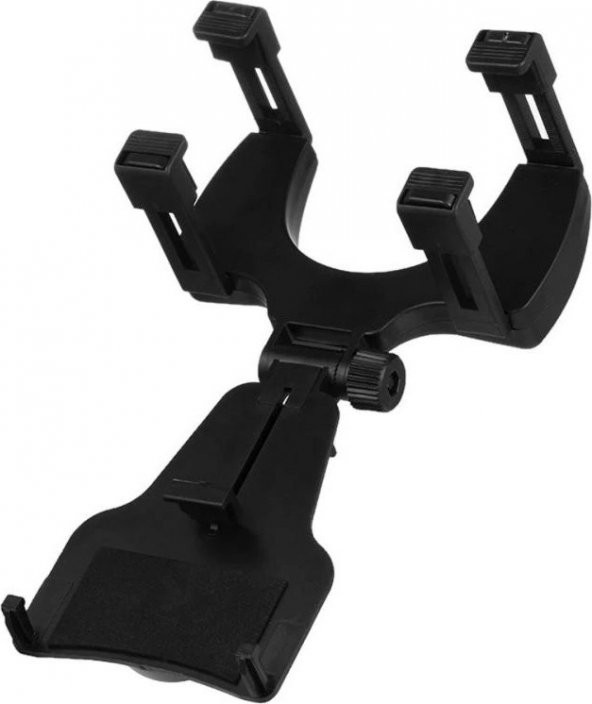 Araç İçi Dikiz Aynası Telefon ve Navigasyon Tutucu Siyah - 4