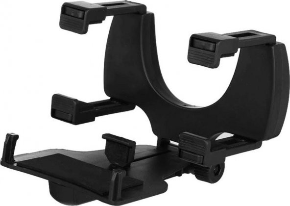 Araç İçi Dikiz Aynası Telefon ve Navigasyon Tutucu Siyah - 5