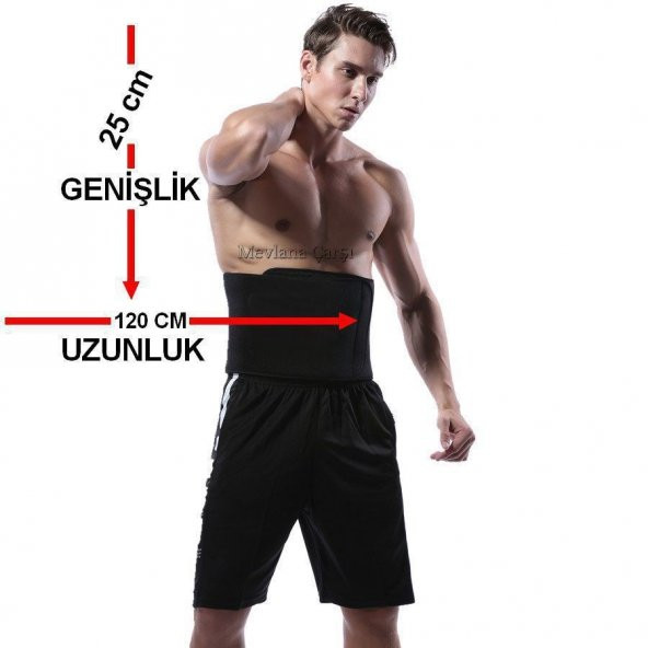 Termal Sauna Kemer Bel Korsesi Sporcu Kemeri İncelme Zayıflama Kemer Neopren Terleme - 2