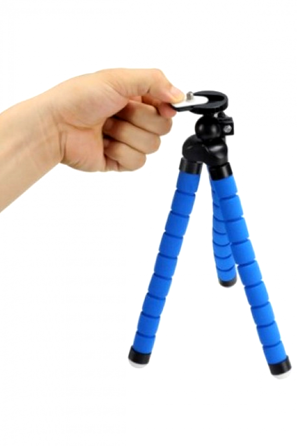 Ahtapot Akrobat Tripod Cep Telefonu Fotoğraf Makinesi Kamera Tripodu Tripot Telefon 26 Cm Süngerli - 2