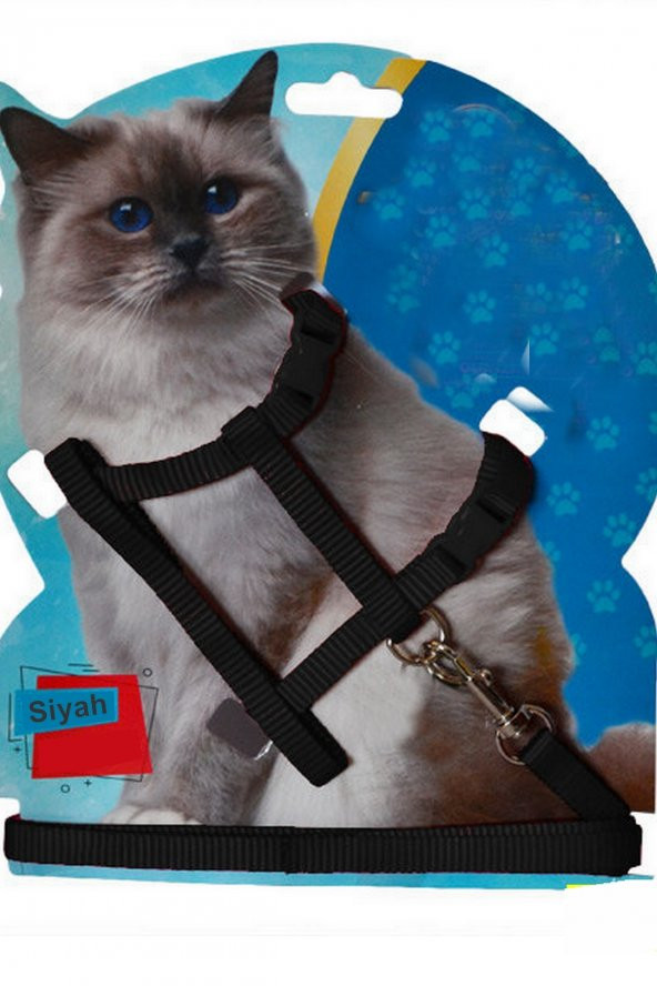 Kedi Tasması Göğüs Tasma Belden Bağlama Yavru Köpek Gezdirme Boyun Bel Desenli Ayarlanabili