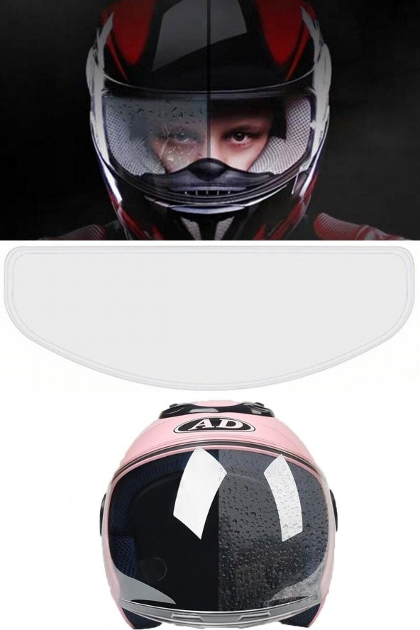 Motosiklet Kaskı Için Yağmur Kaydırıcı Vizör Yağmur Kaydırıcı - 3